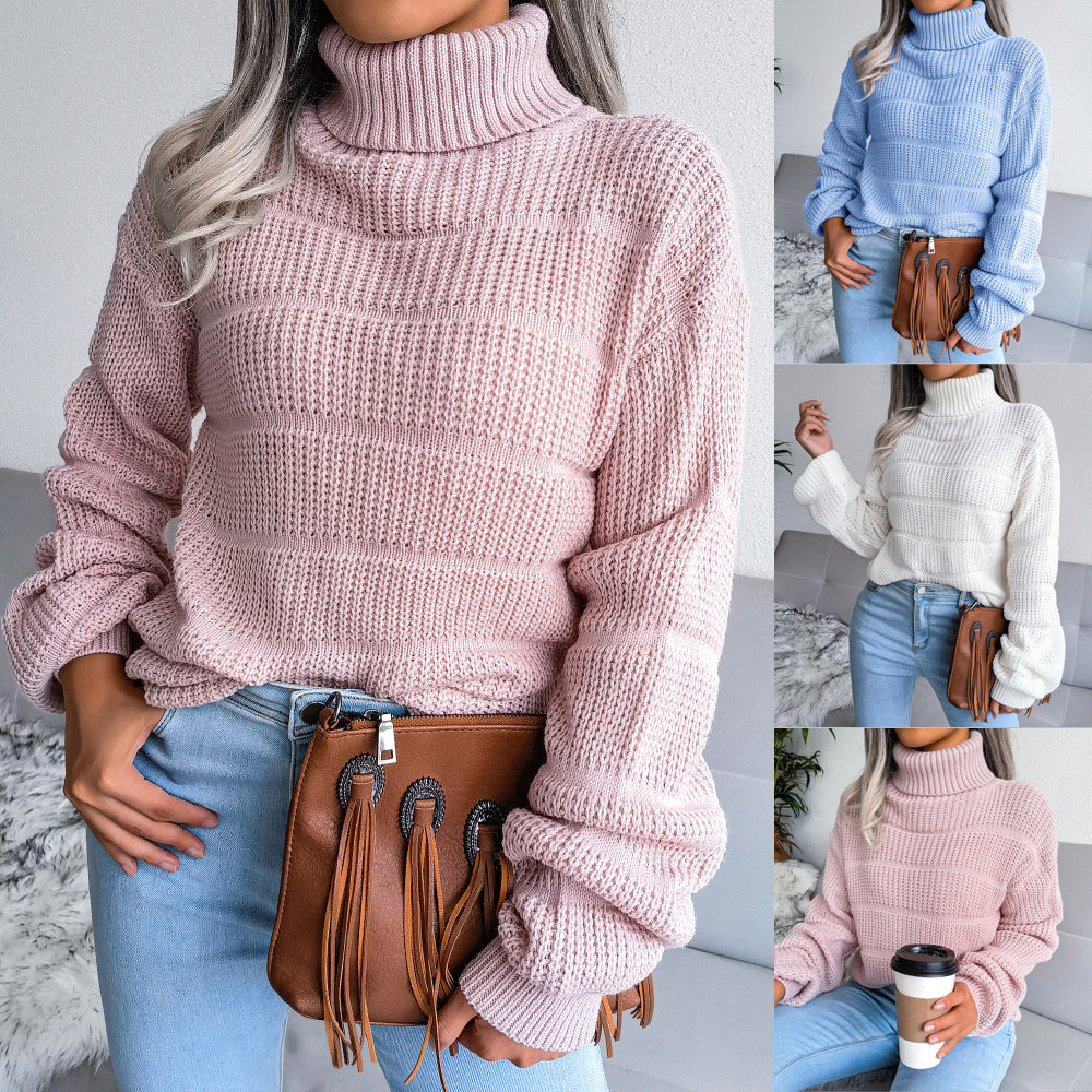 Damen Strickpullover mit Hohlausschnitt – Lässig & Stylisch